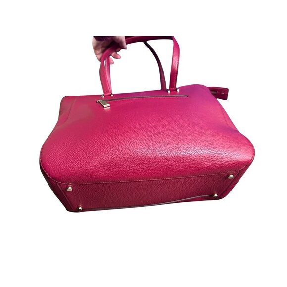 NWT Kate Spade Hopkins Street Dharma Leather Tote with Zipper  - Raspberry - Picture 3 of 6